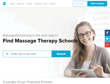 Tablet Screenshot of massageschool.org